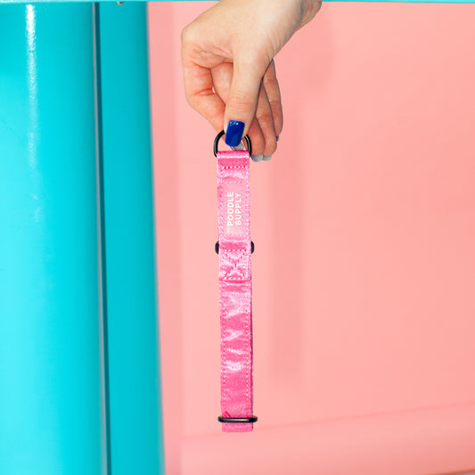 Martingale Collar Candy Satin - Cotton Candy