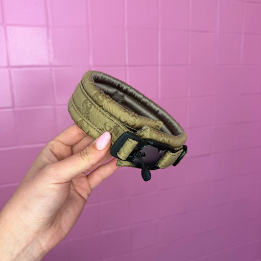 Standard Fluffy Magnetic Collar - Italian Designer Beige 6 cm