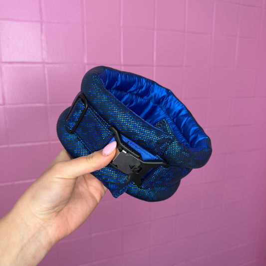 Fluffy Magnetic Toy/ Miniature/ Medium Peacock Blue