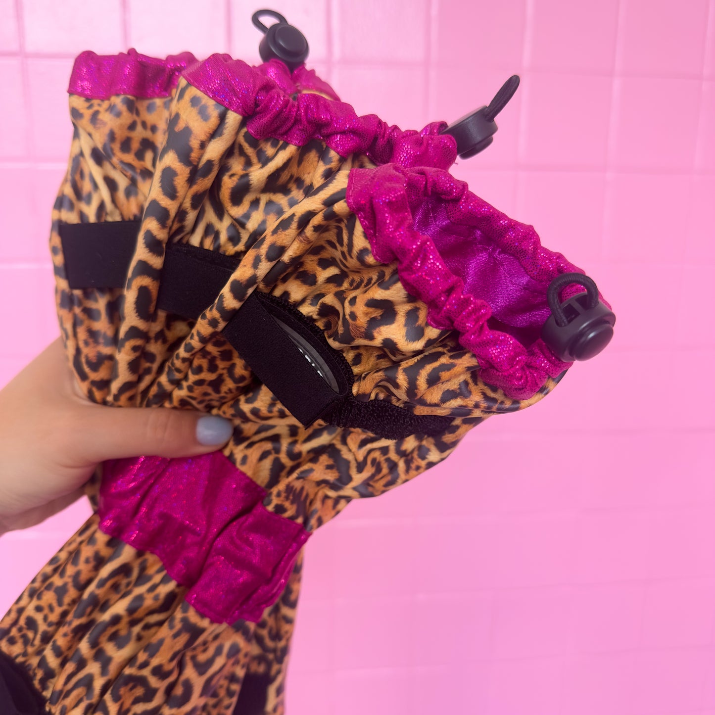 Poodle Supply Set 4 Leg Protectors Dragonfruit Full Leopard Limited Edition