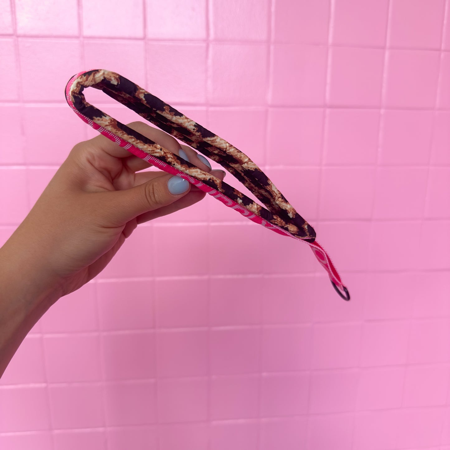 Poodle Mania Fluffy Martingale Satin Collar Leopard Supply