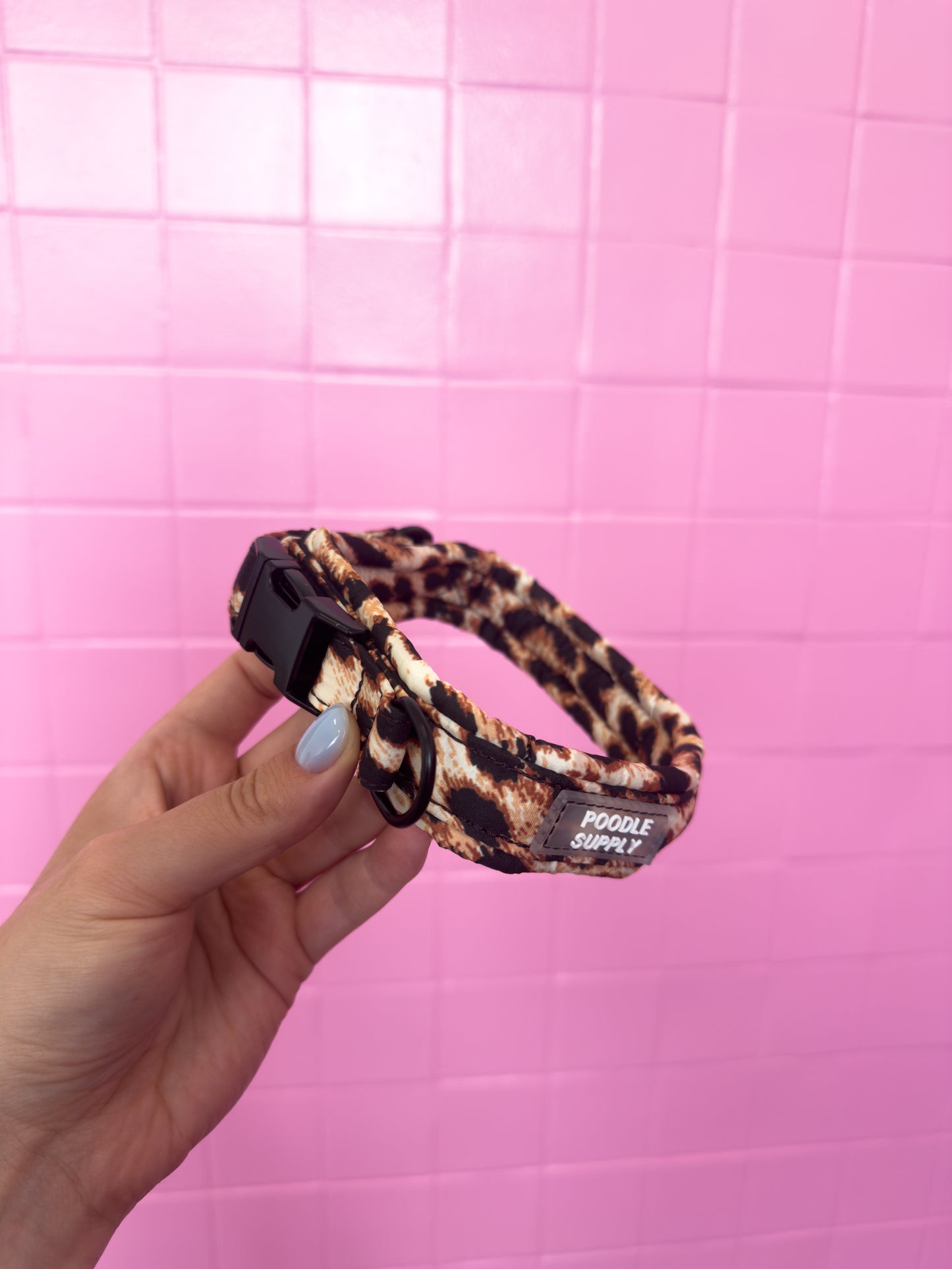 Fluffy Buckle Collar Leopard Supply