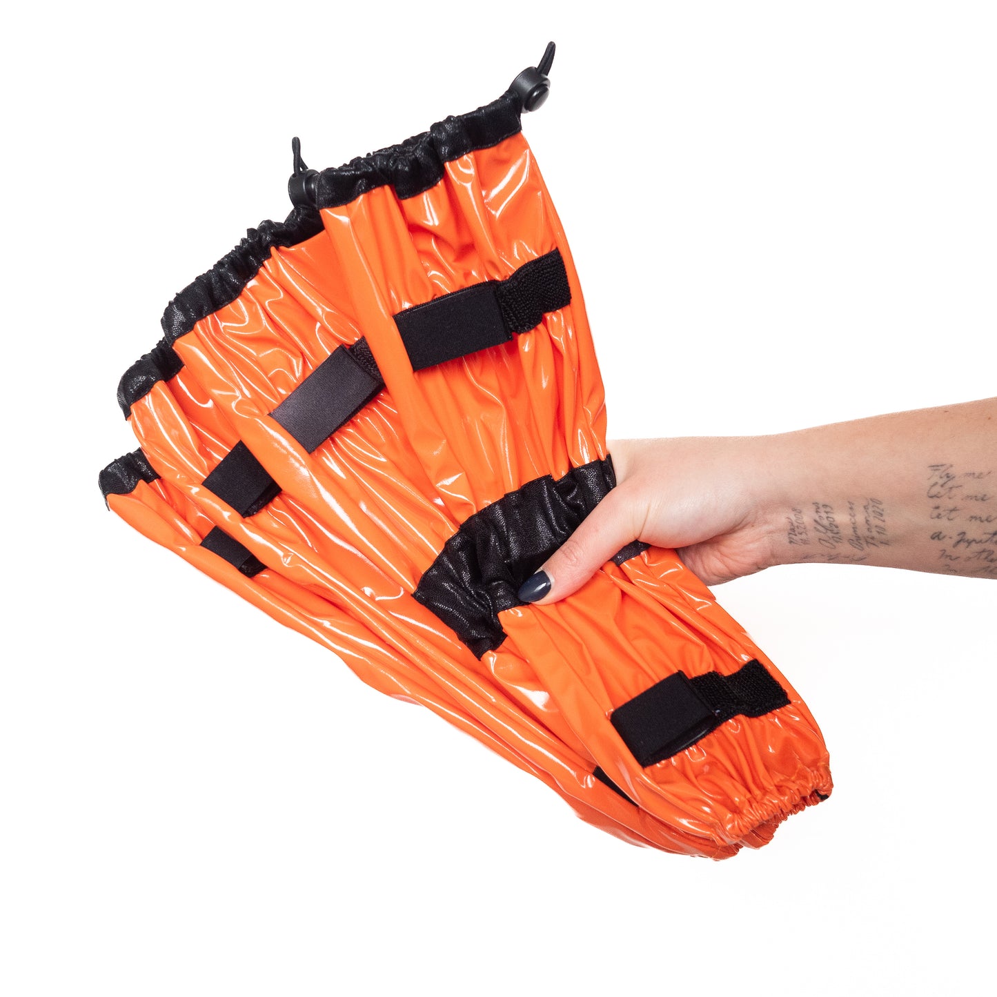 Poodle Supply Set 4 Leg Protectors Orange Black