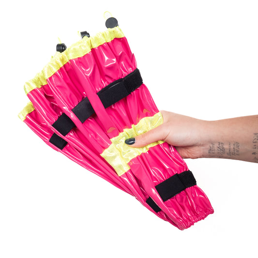 Poodle Supply Set 4 Leg Protectors Neon Pink