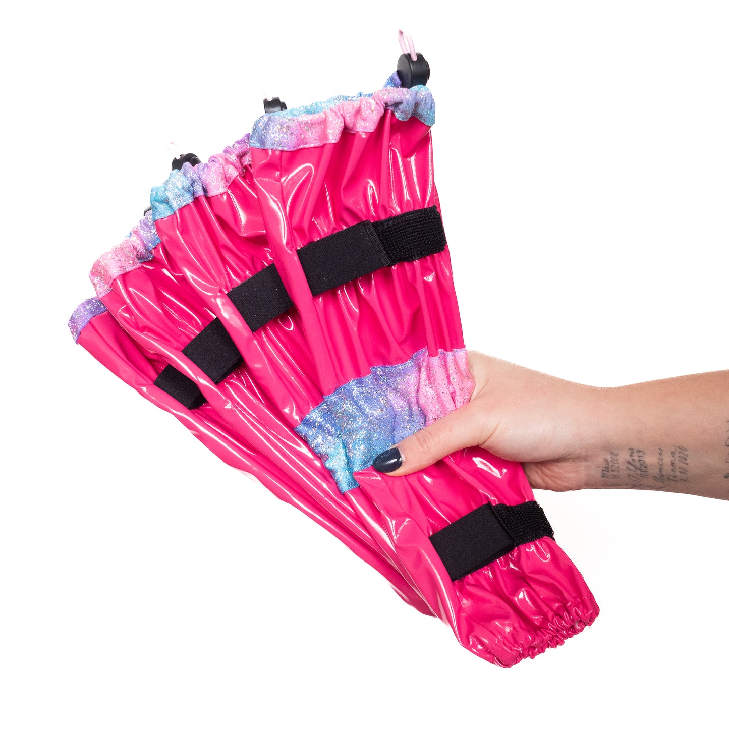 Poodle Supply Set 4 Leg Protectors Rainbow Pink