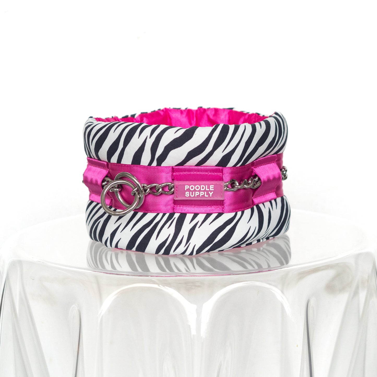 Fluffy Chain Collar Barbie Zebra