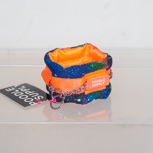 Fluffy Chain Collar Neon Orange Toy 35 cm