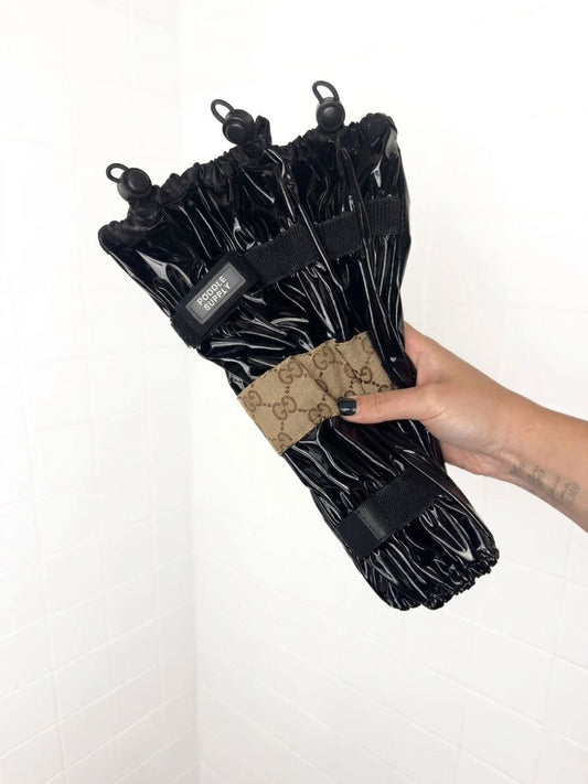 Poodle Supply Set 4 Leg Protectors Italian Designer Black